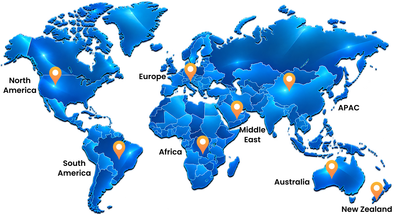 Global Reach Map - Worldwide Presence